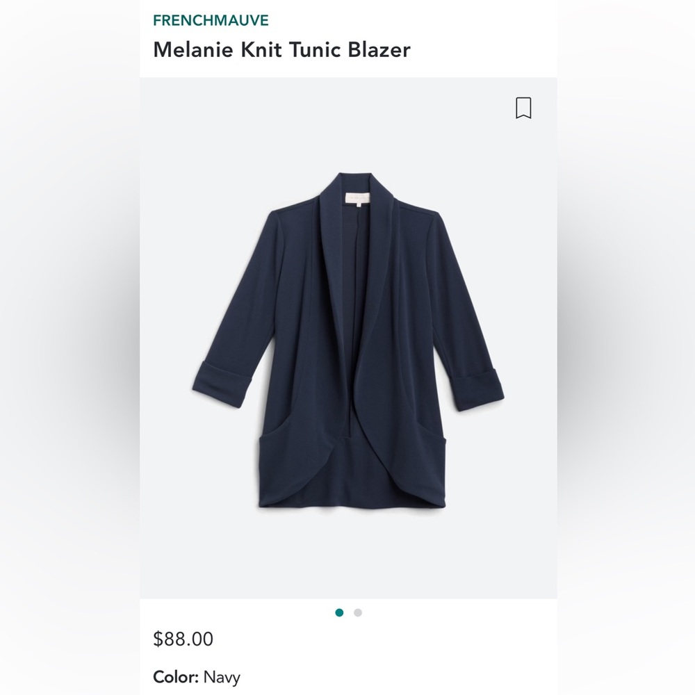 French Mauve Knit Blazer size M